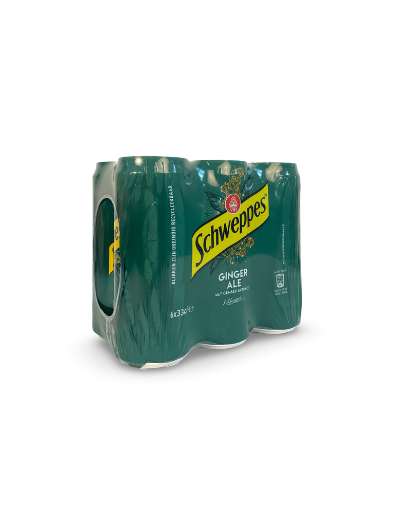 6x33cl Limonade Ginger Ale Schweppes