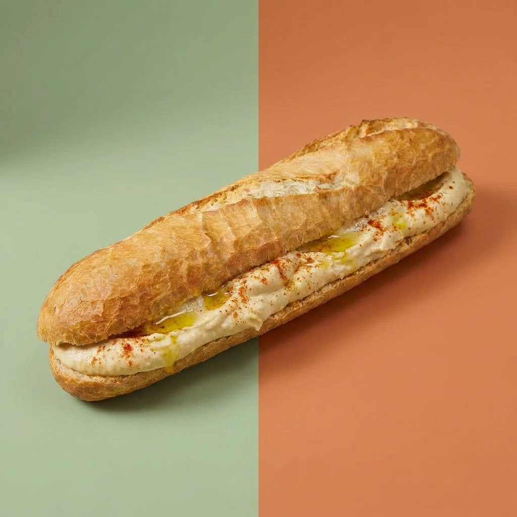 Sandwich met Hummus (Zonder Groentjes, Wit)
