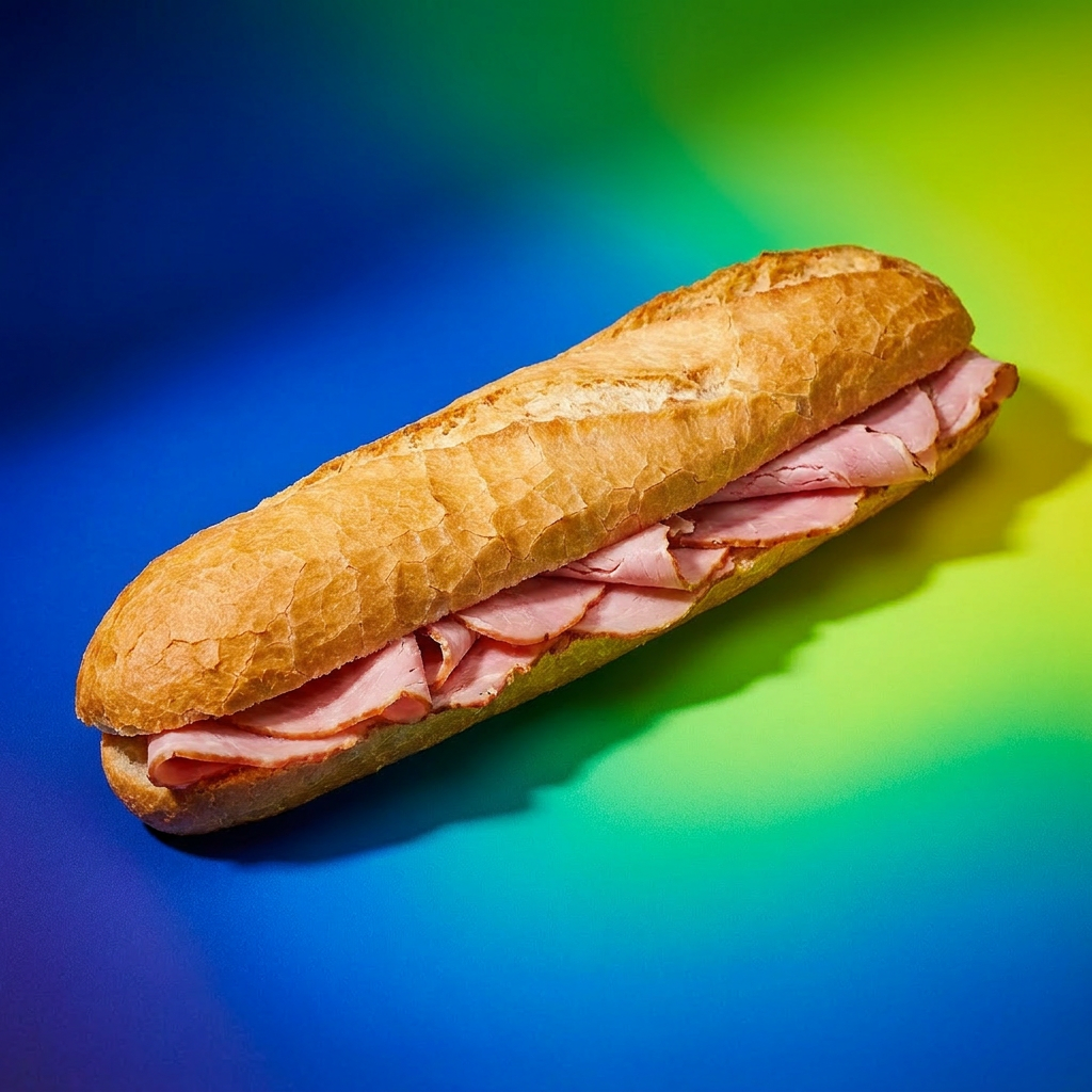 Ham Broodje (Zonder Groentjes, Wit)