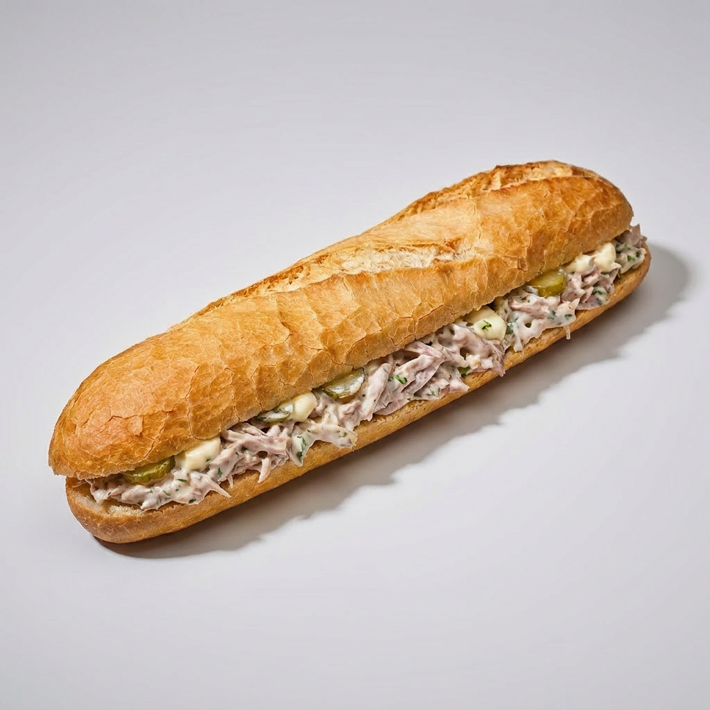 Vleessla Broodje (Zonder Groentjes, Wit)