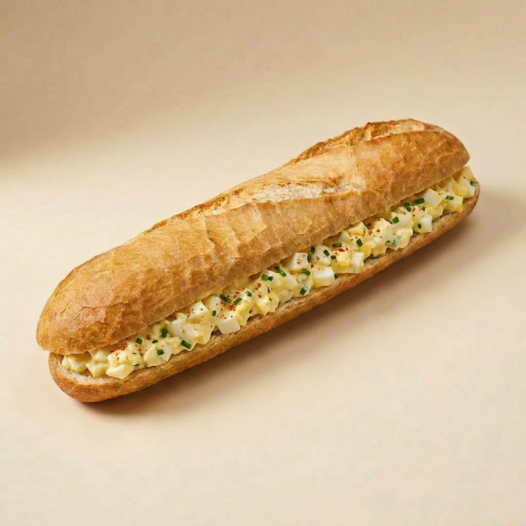 Sandwich Salade d'Oeufs (Sans Crudités, Blanc)