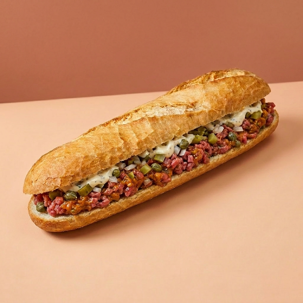 Sandwich Tartare Italien (Sans Crudités, Blanc)