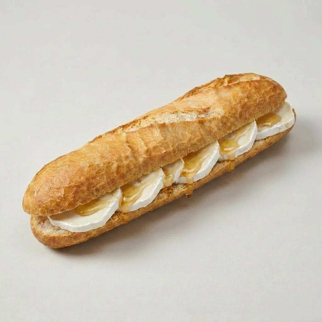 Goat Cheese Honey Sandwich (No Veggies, White)