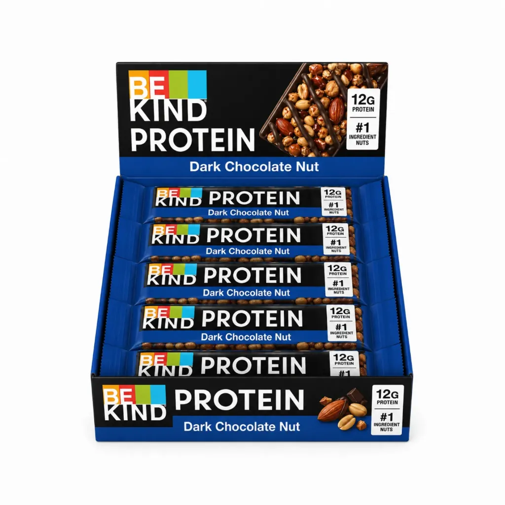 12x50g Barre Protéinée Chocolat Noir et Noix